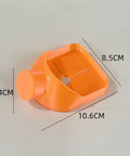Drill Bit Dust Collector For Wall Dust And Clean Worksites, No Install Needed, Compact Orange Shield, size 8.5x10.6x4.4cm