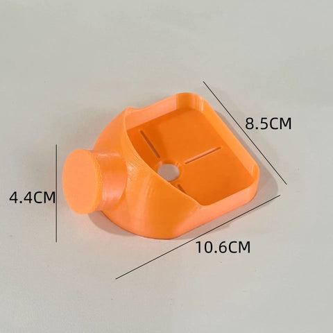 Drill Bit Dust Collector For Wall Dust And Clean Worksites, No Install Needed, Compact Orange Shield, size 8.5x10.6x4.4cm
