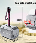 Thor Hammer Tool Set For Home Repair And DIY Projects A Dope Multifunctional Hand Tool Box with open switch and size dimensions