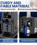 Close-up view of Drill Powered Copper Wire Stripping Tool For 16AWG To 300MCM Copper Wire, Heavy Duty Aluminum Alloy.
