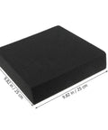 Black Foam Liner Packing Inserts For Protection And Impact Resistance, 9.82x9.82x2.36 inches, square block view