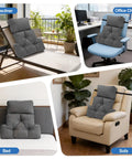 Recliner Neck And Lumbar Pillow Set With Shredded Foam Fill on recliner, office chair, bed, and sofa for comfort