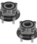 Front Wheel Bearing And Hub Assembly Set For Subaru Outback, Forester, Legacy, And XV Crosstrek Left And Right Two Piece Bolt-On Drop-In Direct Fit Kit For 2005 To 2014 Models