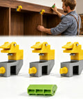 Nail It Scribe Jig Tool Kit With Three Precision Profile Guides And One Adjustable Pencil Scribe Block for easy cabinet fitting.
