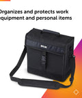 TA91 Rugged Carrying Pouch With Adjustable Shoulder Strap, Compact Organizer For Meters And Accessories, Front View