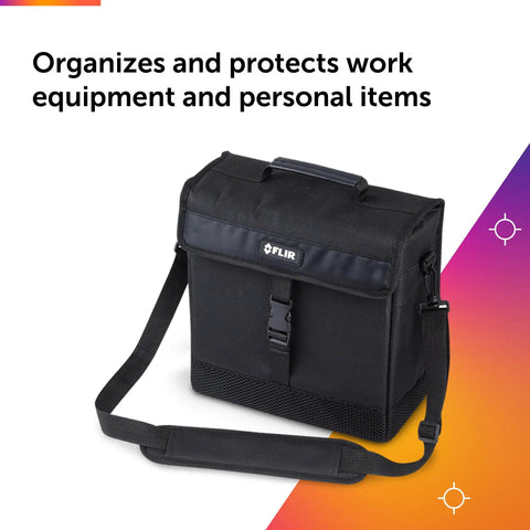 TA91 Rugged Carrying Pouch With Adjustable Shoulder Strap, Compact Organizer For Meters And Accessories, Front View