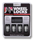 Acorn Wheel Locks Set Of 4 With Key, 12mm x 1.50 Thread Size, 60 Degree Conical Seat, 13/16 Inch Hex in packaging