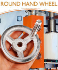 Heavy Duty Carbon Steel Handwheel With Durable Chrome Plating And Ergonomic Rounded Square Edge Design Perfect For Machining Jobs On CNC Lathe Drilling Tools And Industrial Equipment, round hand wheel