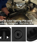 Using Leaf Spring Pin And Bushing Adapter Service Kit For 15000 Pin And Bushing Starter Kit Pro Grade on heavy-duty truck