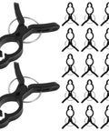 Durable Garden Plant Clips For Climbing Vines And Tomatoes Easy Trellis Support Clips For All Skill Levels No Fuss Versatile Plant Ties For Training Staking And Securing Tomato Vines And Garden Vines, black plastic clips pack