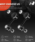 Front Sway Bar Link Set For Acura TL 2007-2014 Bolt-On Easy Install Direct Fit Stabilizer Links Front Left And Right Pair