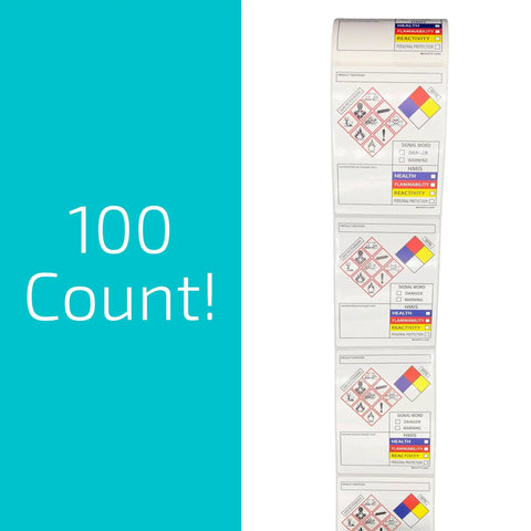 Keep Your Shop Floor Legit With Top Shelf Sds And Osha Compliant Chemical Safety Labels 4 By 3 Inches Featuring Complete Ghs Pictograms And Hmis Risk Ratings 100 Pack