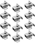 Stainless Steel Double Roller Cabinet Door Catch Set Easy to Install Prevents Slamming and Keeps Cabinets Quiet 12 Piece Hardware