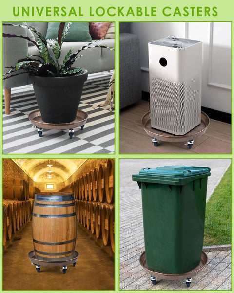 Lockable Plant Caddy with Wheels