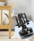 Eight Pack Adjustable Furniture Feet With Three Eighths Inch Sixteen Thread T Nut Kit Levelers For Tables Cabinets And Benches Rock Solid Heavy Duty Leg Levelers To Stop Wobble And Keep Surfaces Flat, shown installed on a wooden bed leg.