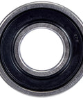 Close-up of 6202 2RSH Beefy Radial Deep Groove Ball Bearing with Dual Seals, showing 15mm bore, black seals, and steel construction.