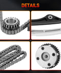 Tight As A Drum 2.0L Timing Chain Kit With Dual Vvt Gears And Oil Pump Assembly For Land Rover Freelander Evoque Discovery detailed gears and chain