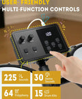 Control panel of Electronic Drum Set With USB MIDI, Type-C Charging, Built-In Metronome, showcasing sounds and kits.