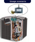 Beefy One Quarter HP Condenser Fan Motor With 1100 RPM, 48 Frame, 208 To 230V Replacement Fits Carrier installation view
