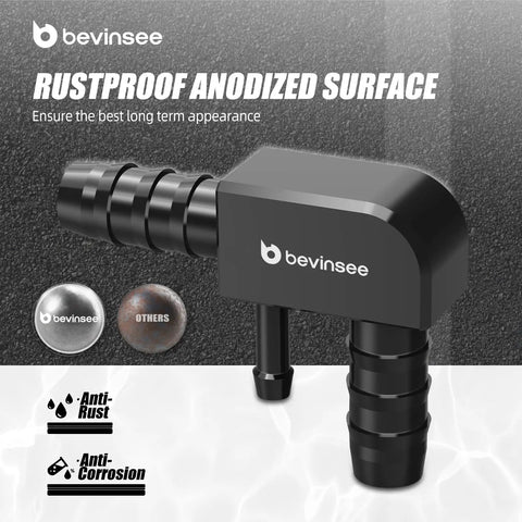 Beefed-Up Aluminum Vacuum Hose F Connector For M54 BMW Engines E39 E46 Z3 325i 330i 525i 530i 325Ci Replacement CNC Machined Anodized