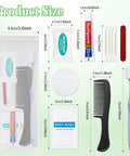 Bulk 100 Pack Travel Hygiene Kits With Disposable Toothbrushes Mini Toothpaste Individually Wrapped Combs Travel Size Shampoo And Body Wash A 15g Bar Of Soap For Hotels Camping And Home Use, showing product size and components.