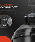 Heavy Duty Vacuum Brake Booster For Chevy Camaro And Pontiac Firebird 1993 To 2002 showing black electrophoretic coating details.