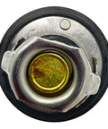 Top view of Heavy Duty Diesel Engine Thermostat Rated At 71C, metal center, rubber seal for reliable temperature control.