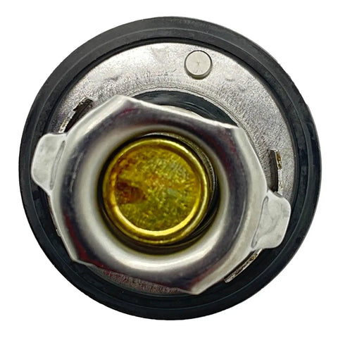Top view of Heavy Duty Diesel Engine Thermostat Rated At 71C, metal center, rubber seal for reliable temperature control.