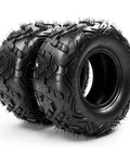 Go Kart Tire Set 145 70 6 14x6 6 Ply Tubeless Big Horn Tread For Coleman CC100X CT100U Beefy Durable Non Directional Heavy Duty