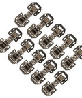 Ten Easy Install Folded Type Cabinet Door Hinges No Drill Needed Self Aligning Adjustable Rustproof Cold Rolled Steel