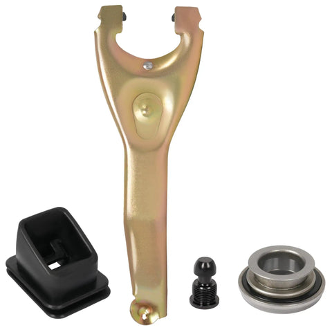 Drop In Heavy Duty Clutch Fork Kit With Boot Throwout Bearing And Pivot Ball For 1959 To 1988 Chevy Cars Chevelle Malibu Monte Carlo El Camino Impala Caprice Bel Air Biscayne Nomad And Corvette Replacement For 3899621, gold steel kit