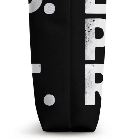 Side view of black Versatile Paddler Tote Bag For Dragon Boat Racing And Dragonboating Teams Great For Practice And Regattas