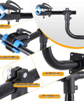 Heavy Duty Bike Repair Stand With 360 Degree Clamp And Wall Mount For Road And Mountain Bikes, Adjustable Handle, Steel Frame