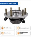 Set Of Two Front Wheel Hub Bearing Assembly 515066 With Abs For Infiniti QX56 2004 2007 Nissan Armada 2005 2007 Pathfinder 2004 Titan 2004 2007 Six Lug Wheels featuring simple operation and high performance