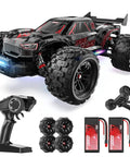 1 By 14 Scale Brushless RC Truck For Adults With 46 MPH Speed 4WD Off Road All Terrain Truggy Waterproof RC Car Built For Real World Races Dual 3S LiPo Batteries Included Tough As Nails Beast On Any Terrain with accessories.