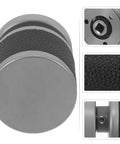 Slick Hidden Door Handle Featuring One Sided Deadbolt Lock European Style Luxury Bedroom Privacy Latch straight up black textured grip.