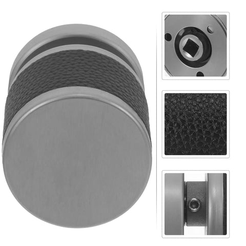 Slick Hidden Door Handle Featuring One Sided Deadbolt Lock European Style Luxury Bedroom Privacy Latch straight up black textured grip.