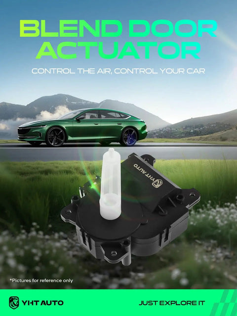 Toyota Heater Blend Door Actuator Hvac Temperature Control For Solara Avalon Camry 1999 2008 close-up view on grassy background.