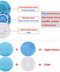 Twelve Piece Set Of Five To Six Inch Car Polisher Bonnets Microfiber Polishing Covers Waxer Bonnets Buffing Pads With Elastic Stretch Fit For Auto Detailing And Waxing, 5-6 inch bonnets