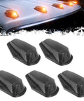 Ford F150 F250 F350 Super Duty Cab Roof Marker Lights Kit 5 Amber LED Top Clearance Marker Light Assemblies With Smoked Cover
