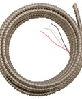 14-3 Solid Cu Armorlite MC Cable With Aluminum Armor, 50 Ft Length, coiled metal-clad electrical wire for power use