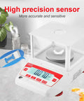 Analytical Balance 100g x 0.001g Precision Lab Scale With RS232 LCD Display, Windshield, External Calibration, Level Bubble