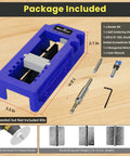 No Sweat Adjustable Door Hinge Jig And Master Router Mortise Template With Solid Clamping Base, tools and components displayed.
