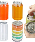 200 Pack Disposable Plastic Can Sealer Cups With Aluminum Lids Leak Proof PET Bottles 11.2 Ounces Each With Caps showcased