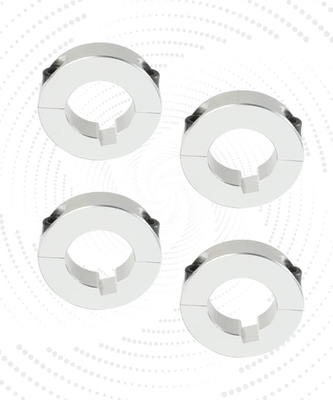 4x1 Inch Shaft Collar Locking Collar Aluminum Alloy Double Split Clamp With Hex Screws, pack of 4, for go-kart sprocket hub