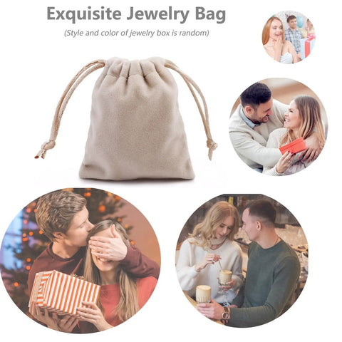 Exquisite Jewelry Bag in beige fabric with drawstring, ideal for gifting jewelry on special occasions.