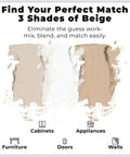 Touch Up Paint Kit With Matte Finish For Cabinets Walls Doors And Furniture Easy Fix Three Shade Beige Repair Kit For Quick Dry Self Priming Low Odor Eco Friendly No Sanding Or Primer Needed 3 Pack