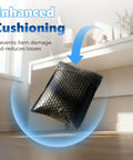 Extra Deep Bubble Mailers 6x9 Usable Size 50 Pack Padded Envelopes Self Seal Waterproof Opaque Shipping Bags in use.