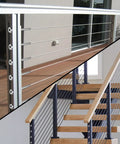 50 Pairs Invisible Cable Railing Kit For One Eighth Inch T316 Stainless Steel Cable Hardware With Invisible Receivers And Swage Stud Ends installation