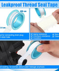 Six Pack 1/2 Inch Barb Swivel Adapter For RV Water Pumps, 14 NPT To 1/2 Inch Female Threaded PEX Fittings With Thread Seal Tape, 360 Degree Rotating Hose Connector For Easy Install And Leak Free Performance.